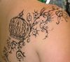 Henna tattoo on shoulder
